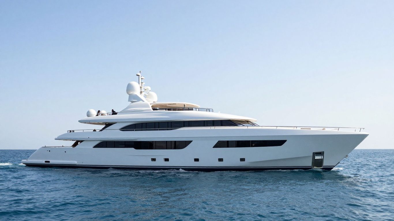 Brodotrogir VELA superyacht sailing on blue water.