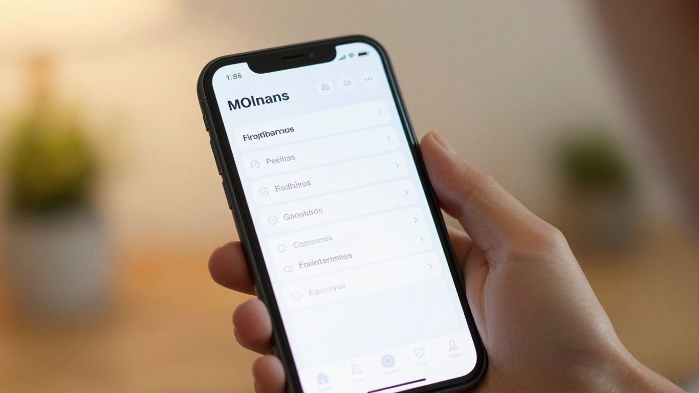 Smartphone screen with personalized suggestions