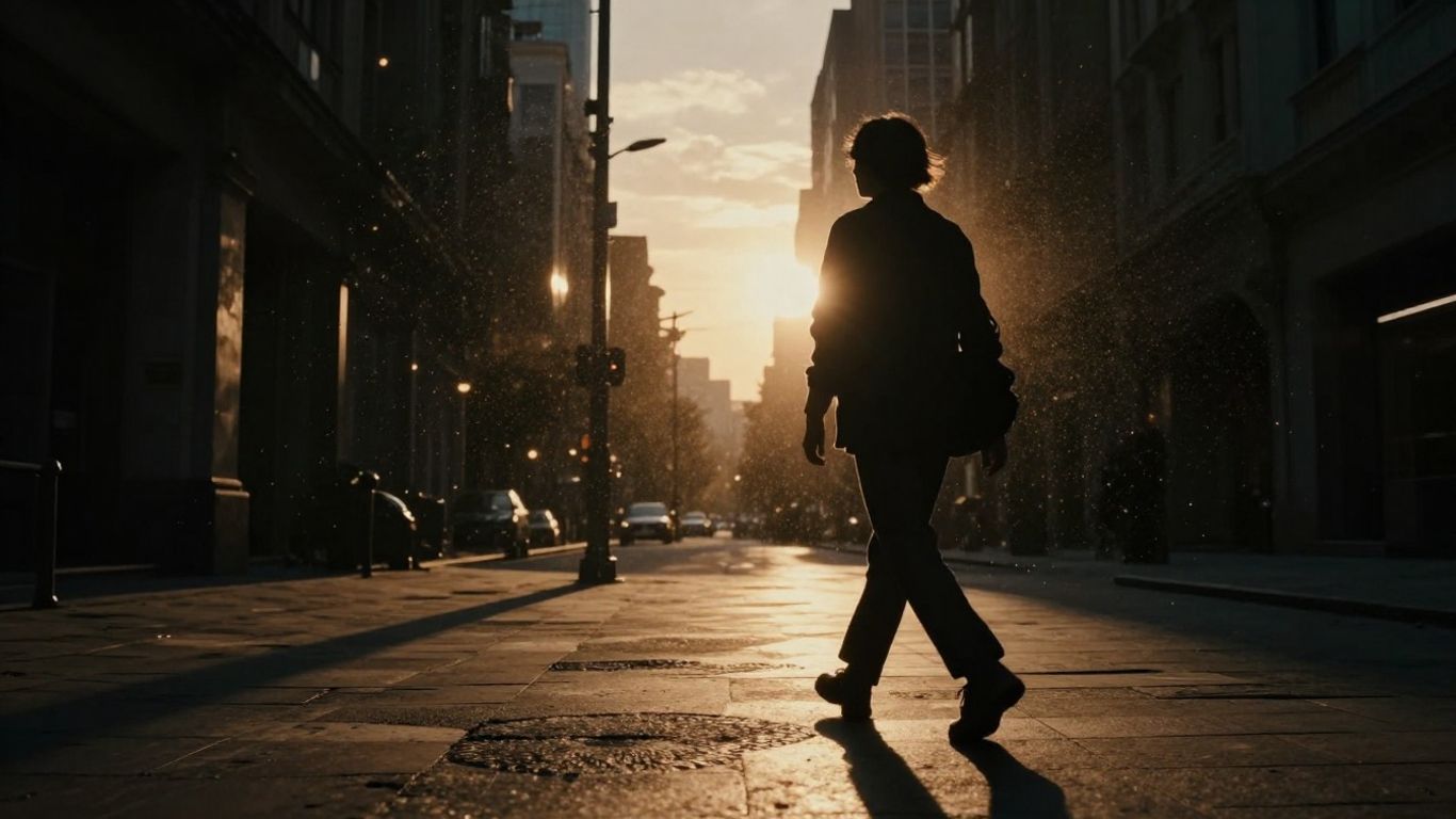 Narrative music video scene