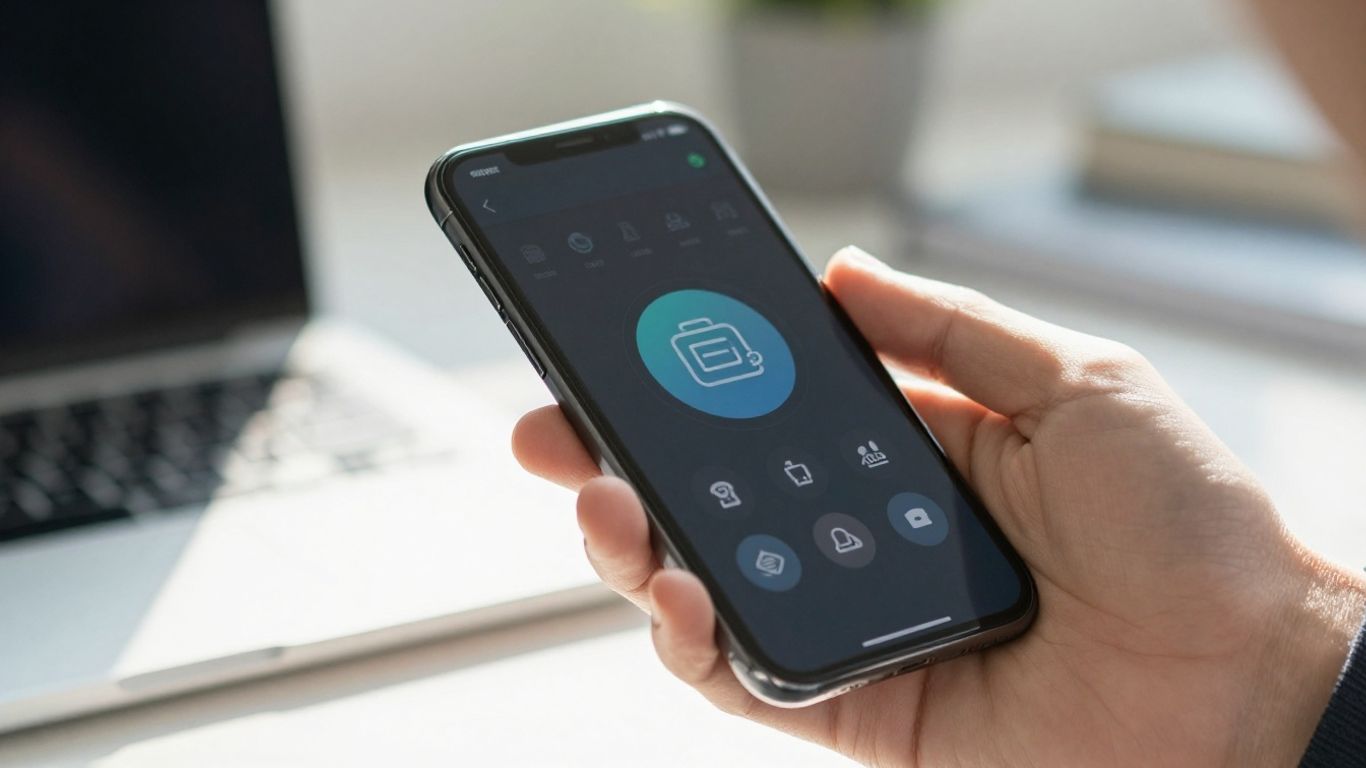 SBA loan payment login screen on a smartphone.