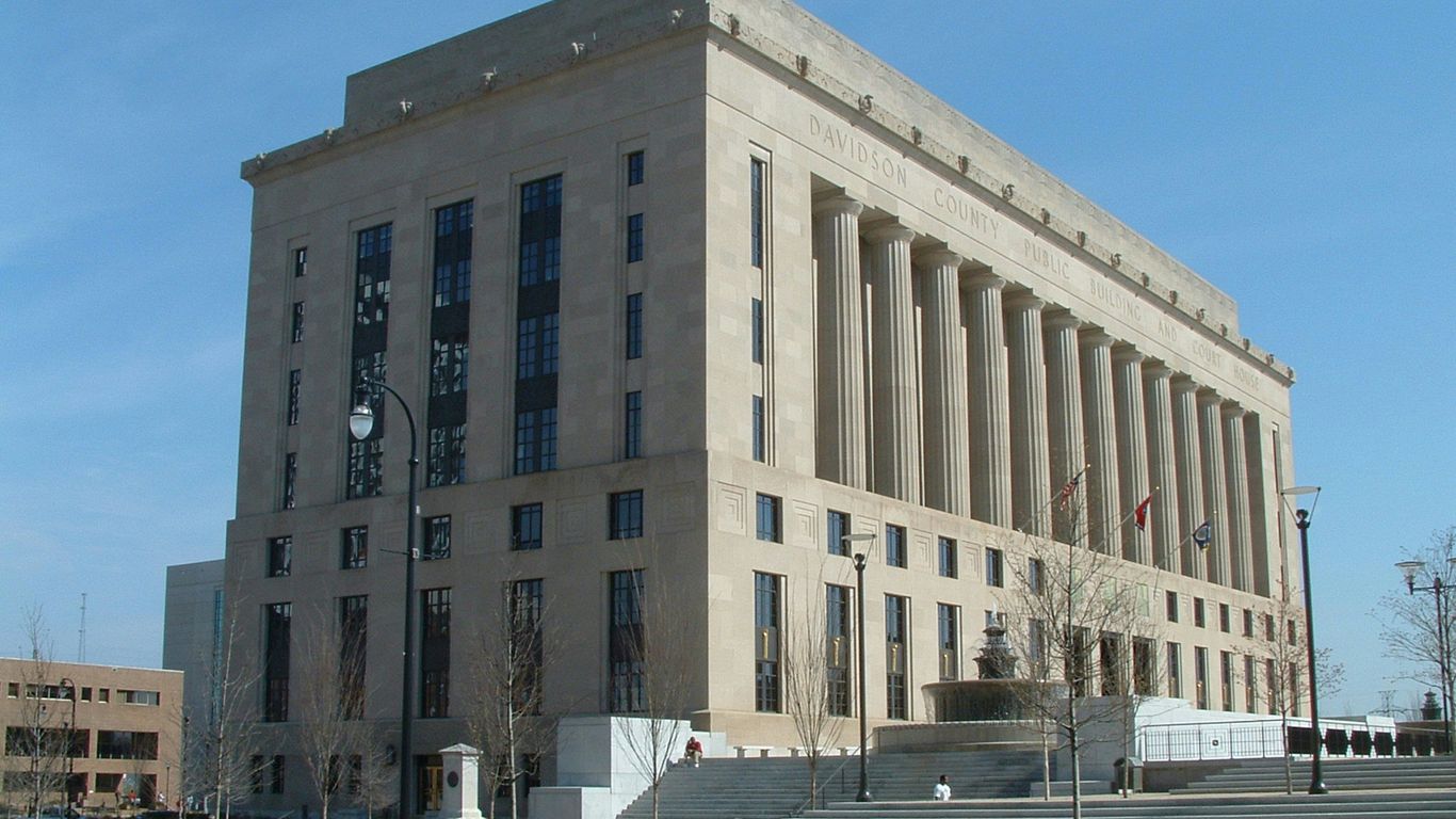 a large building with a clock on the front of it