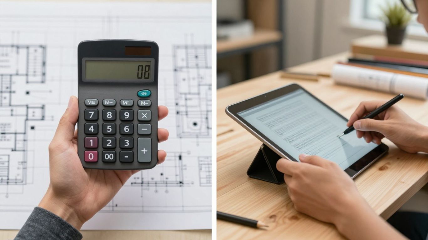Software and manual estimation tools for field service.