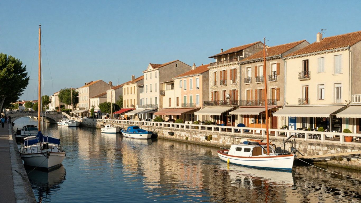 Hotels with canal views in Sète, France.