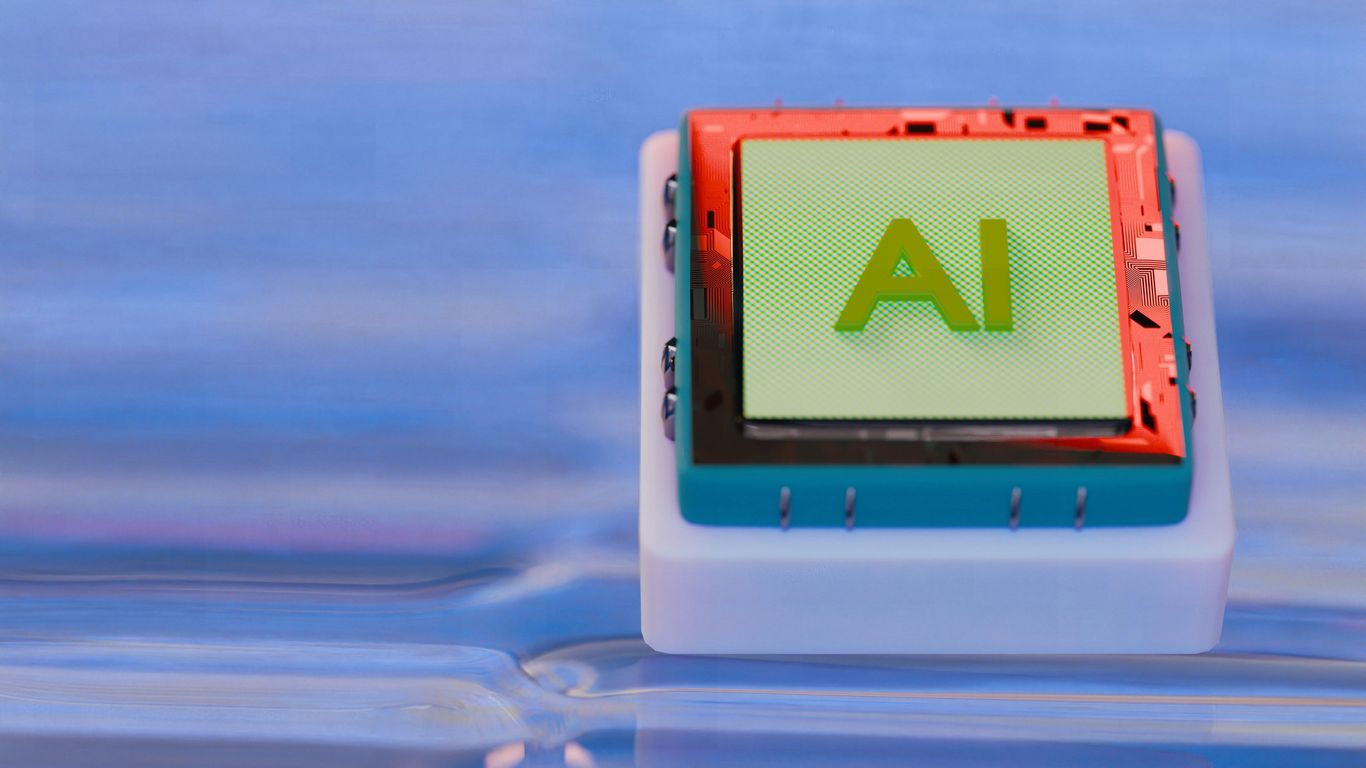 Ai chip illustration for technological advancement.