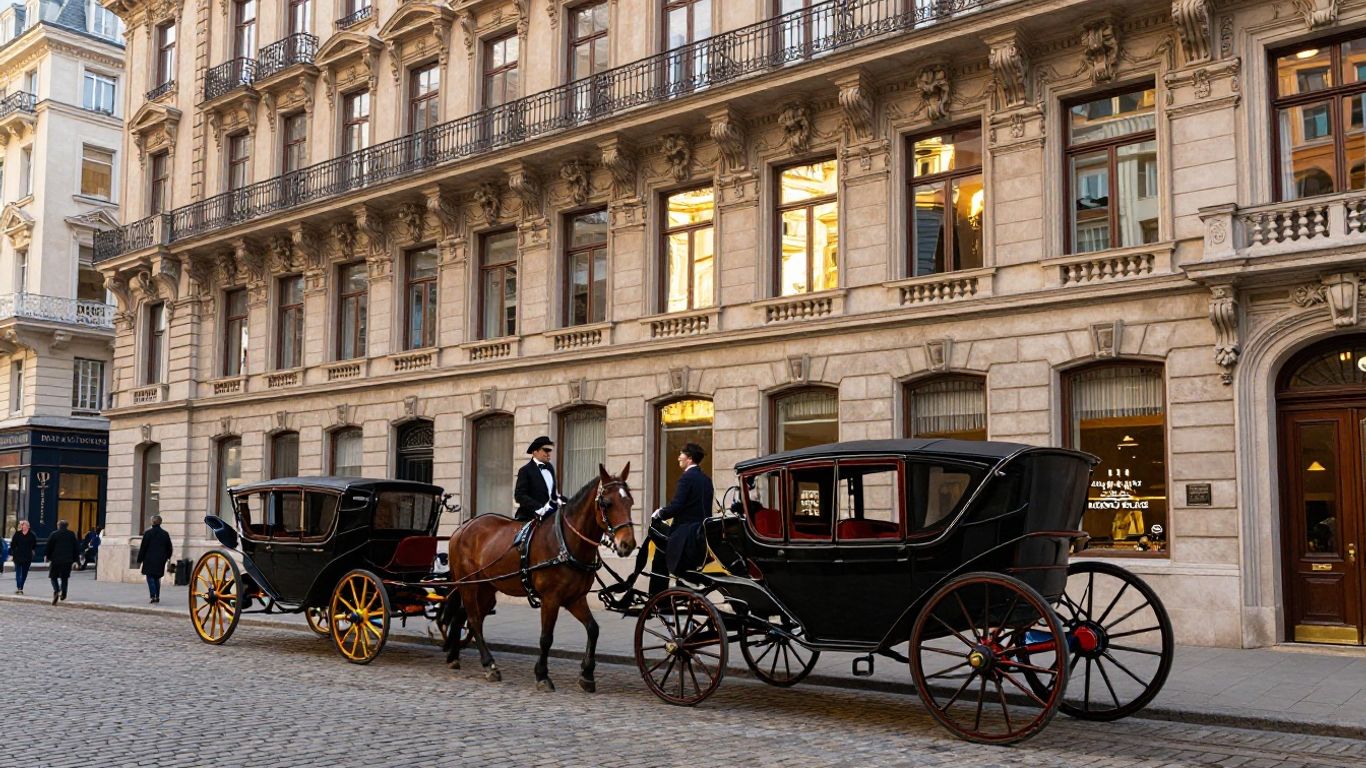 Historic hotel on Flinders Street, Melbourne.