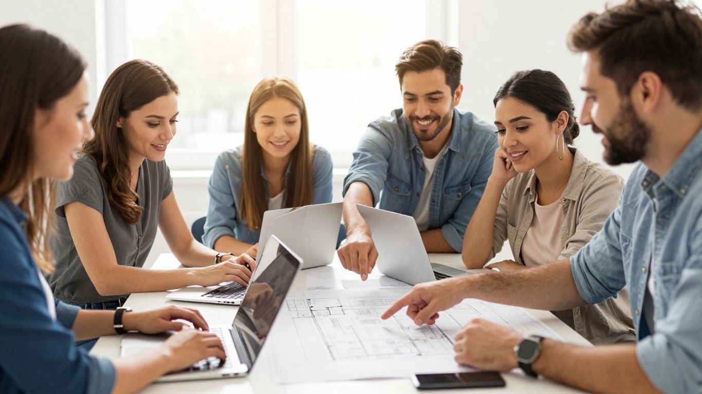 Diverse founders collaborating on innovation projects in NSW.