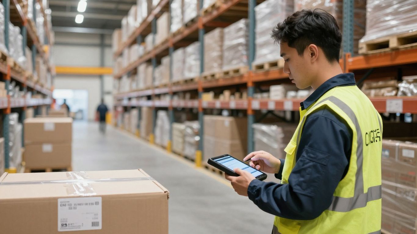 Logistics warehouse distribution hub