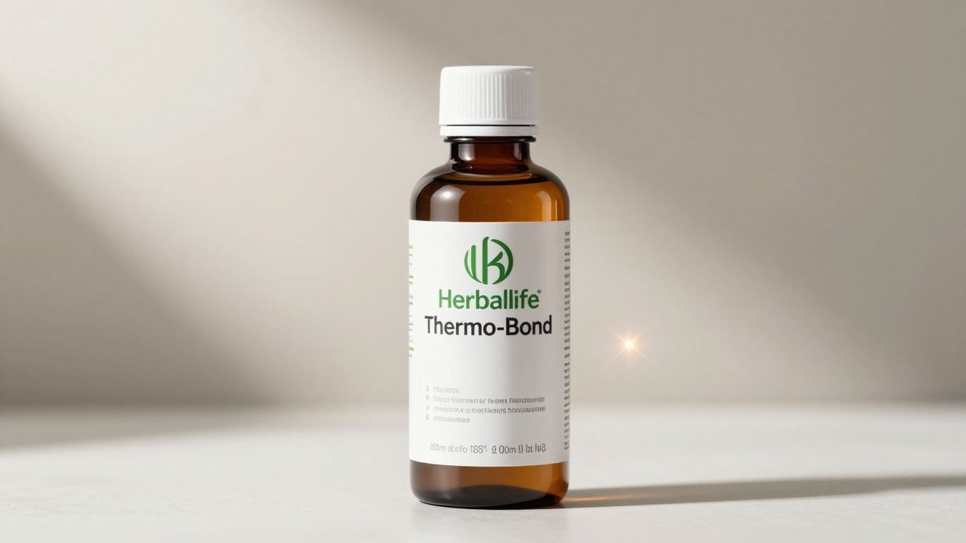 Herbalife Thermo-Bond product bottle with clean background.