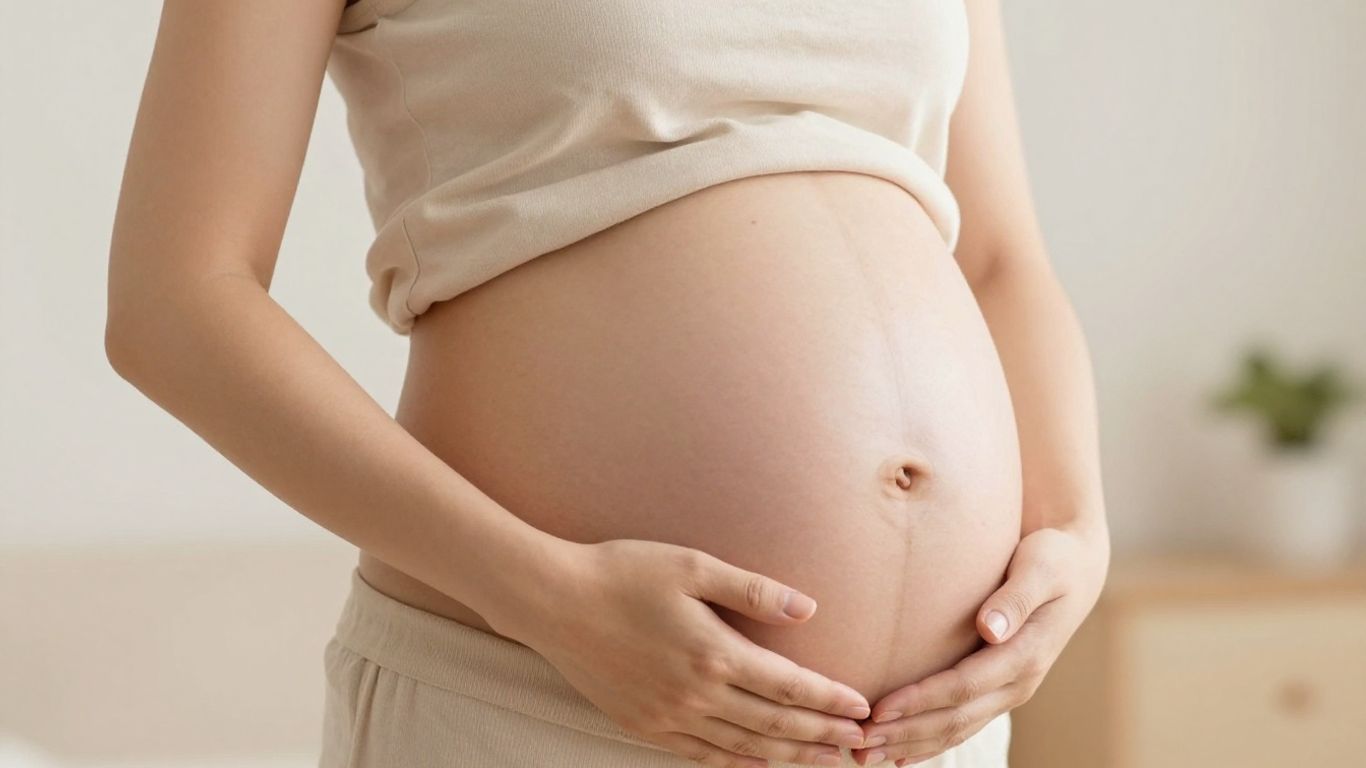 Madre embarazada en la semana 32 de gestación.