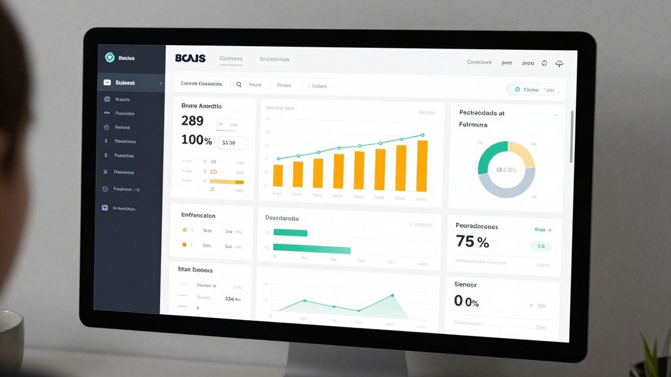 Roofr dashboard with business insights.
