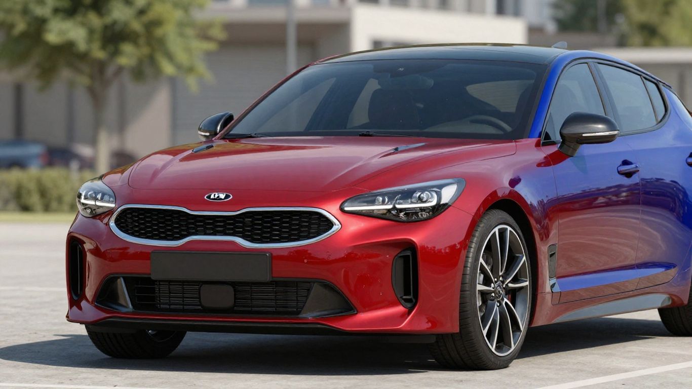 Kia Stinger sports sedan exterior view