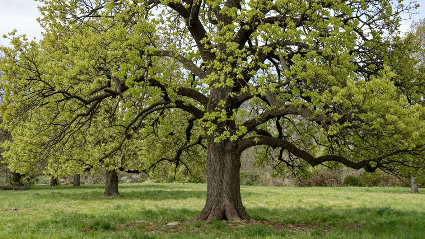 Tree preparing for spring wind storms