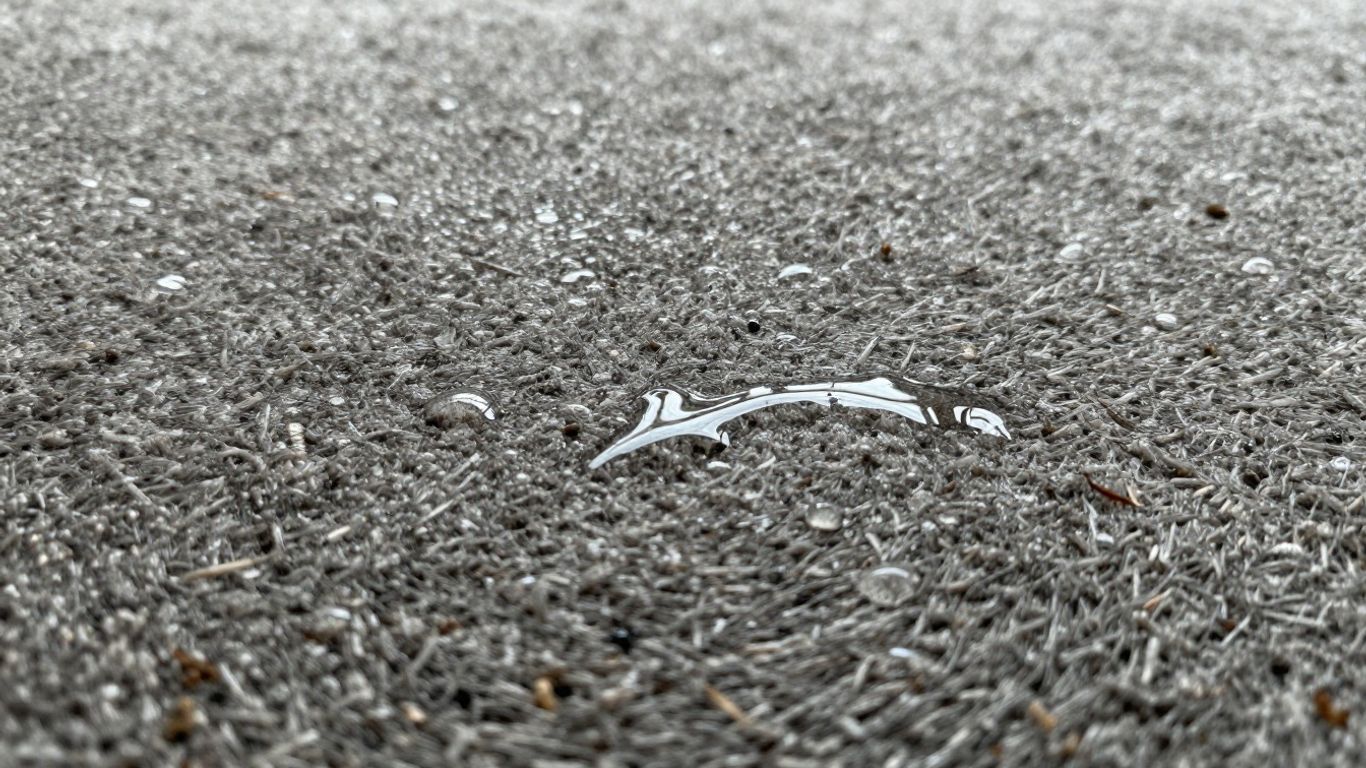 Wet carpet after a flood