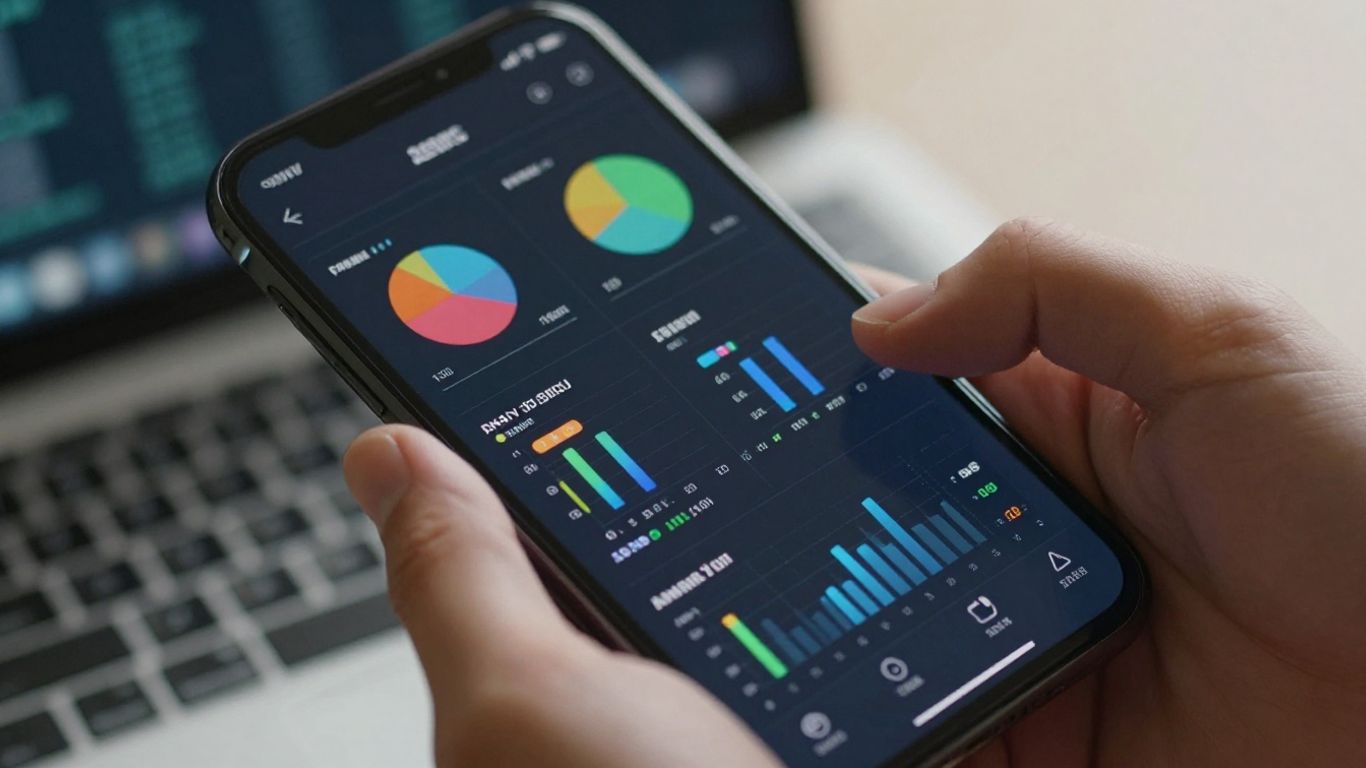 Amazon PPC metrics dashboard on a smartphone screen.