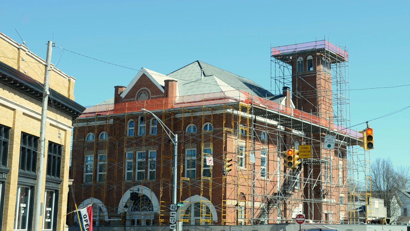 Restored heritage site exterior detail