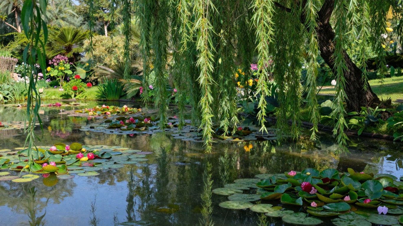 Monet's water lily pond in Giverny, France.