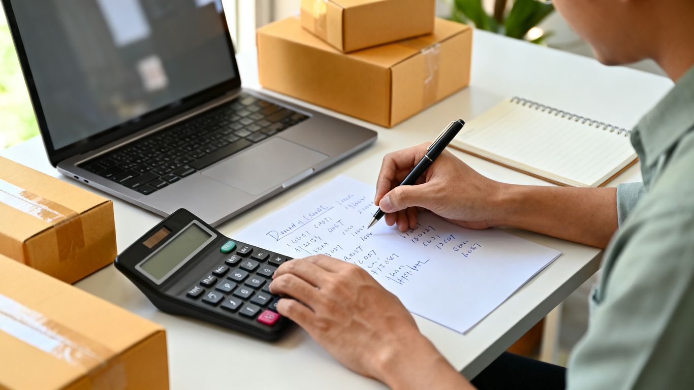Seller reviewing product margins and ad costs