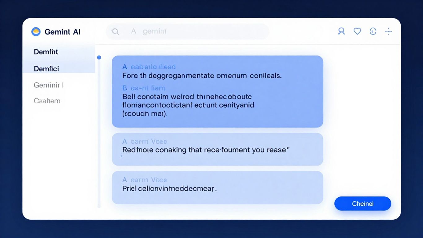 Gemini AI chat interface