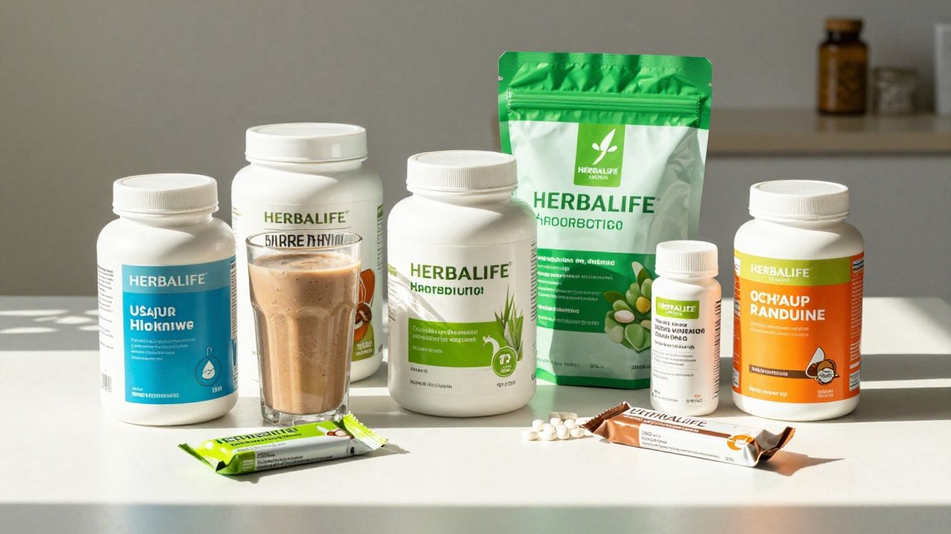 Herbalife products for weight gain and nutrition.