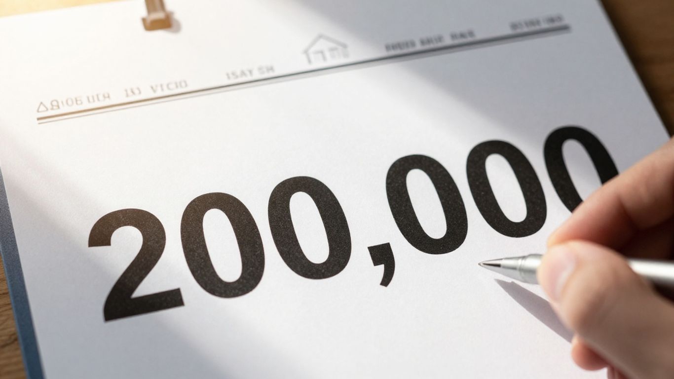 House with $250,000 mortgage figure.