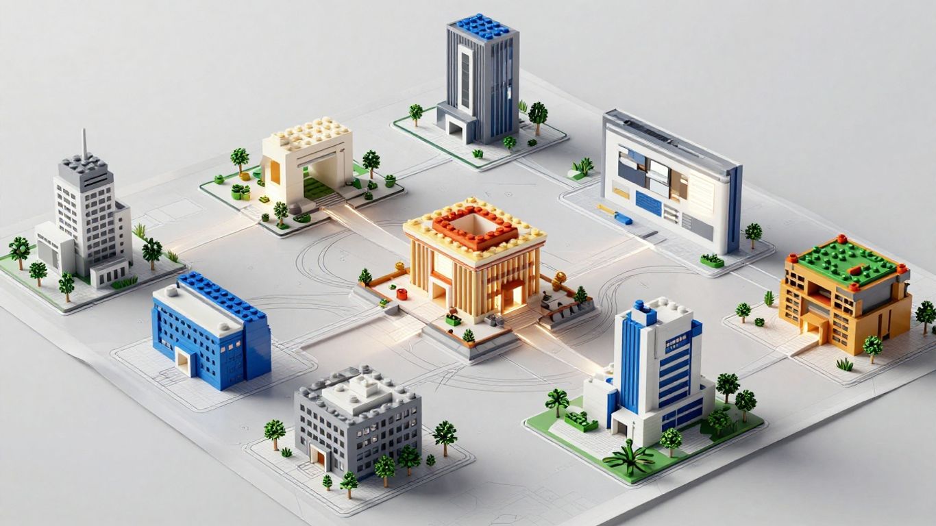 Blueprint of website architecture and search intent pathways.