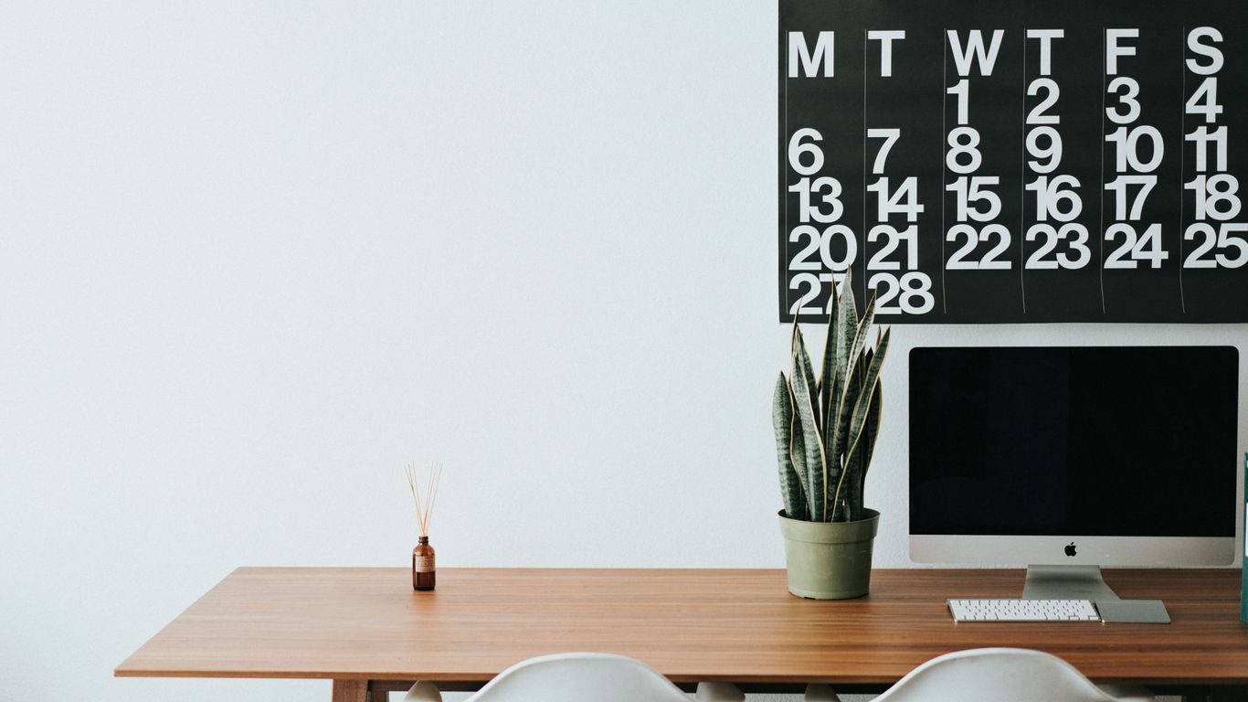 Agenda com estudos de Capacitação Online planejados