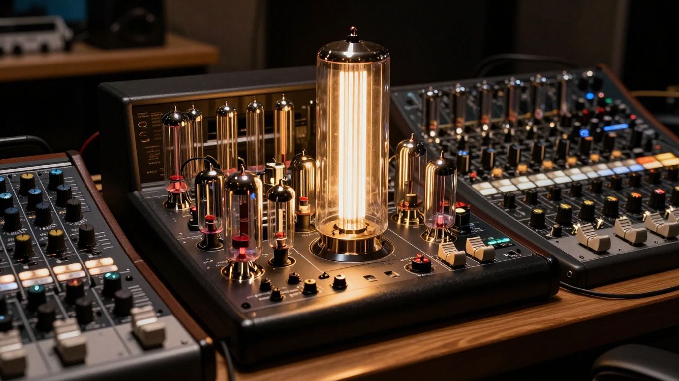 Tree Audio tube console and 5000 Series modules at NAMM 2019.
