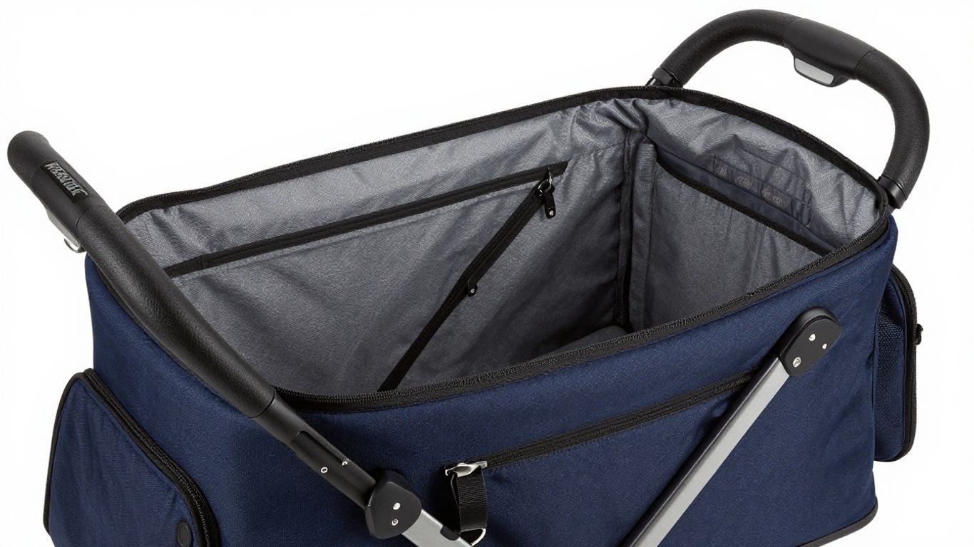 UPPAbaby stroller packed in travel bag