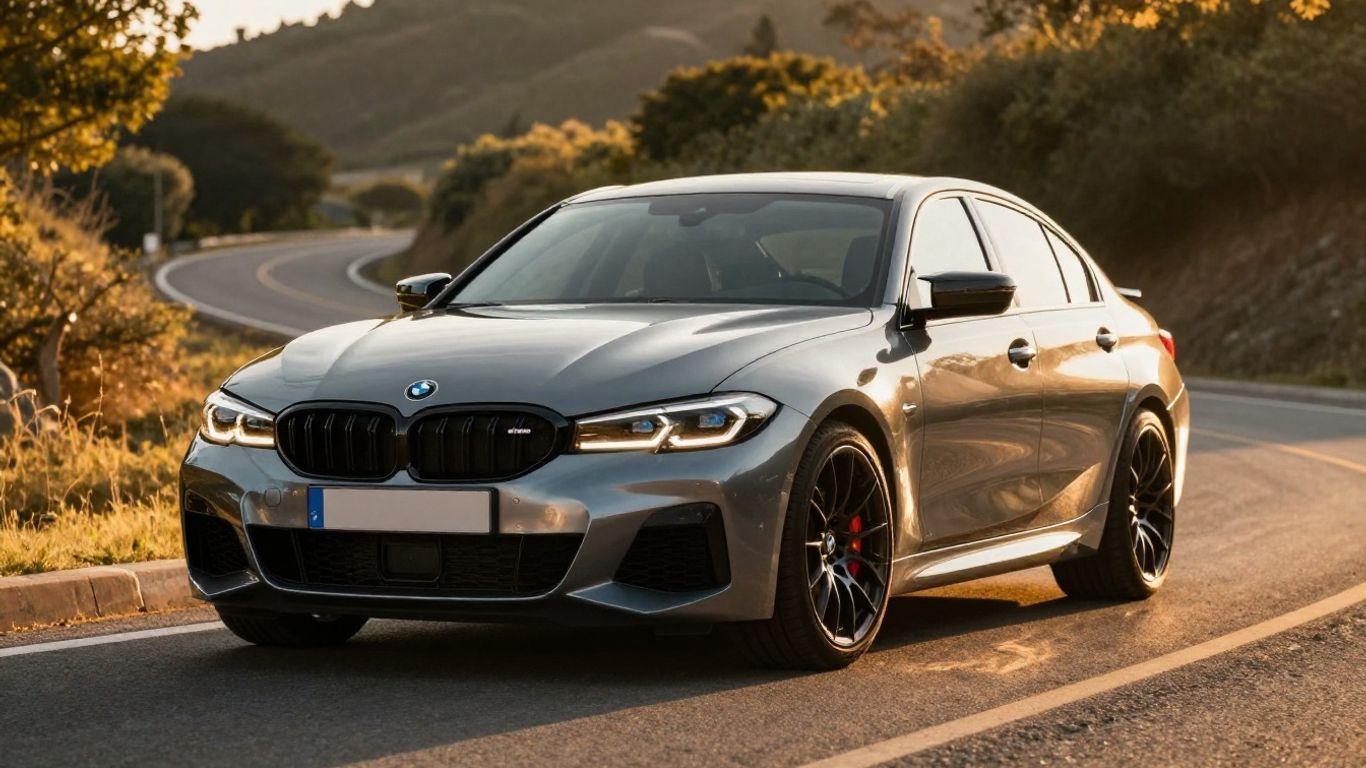 BMW M3 on a scenic road
