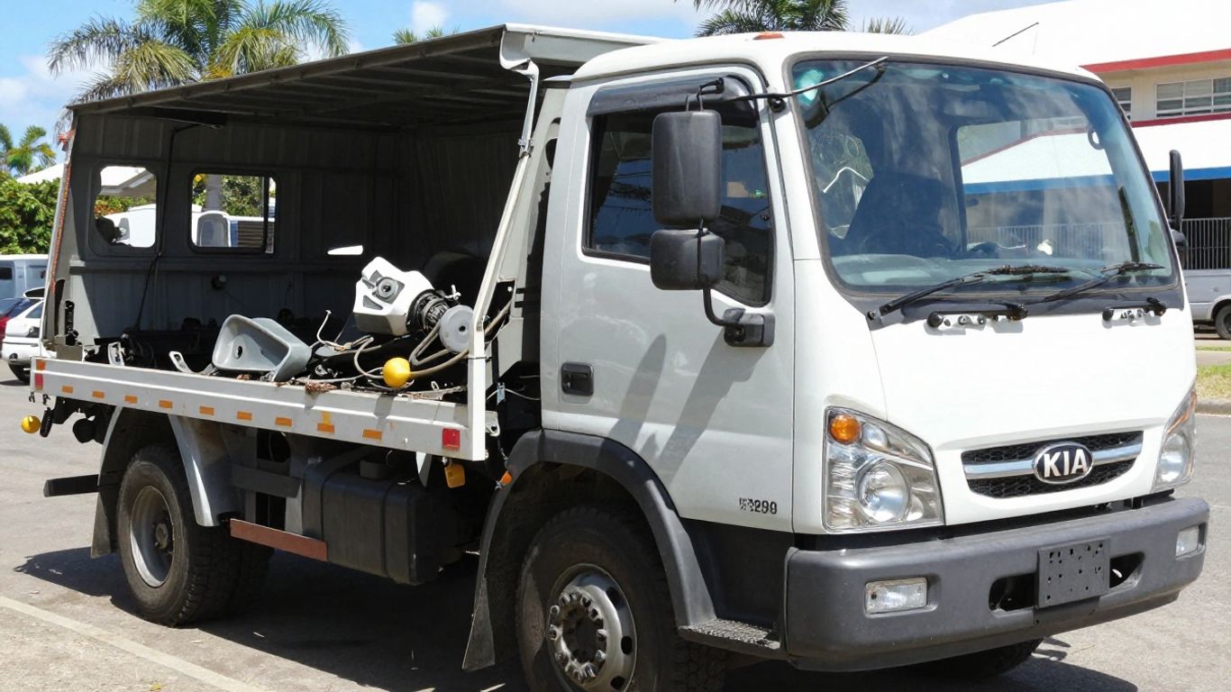 Kia K2900 truck for parts on the Gold Coast.