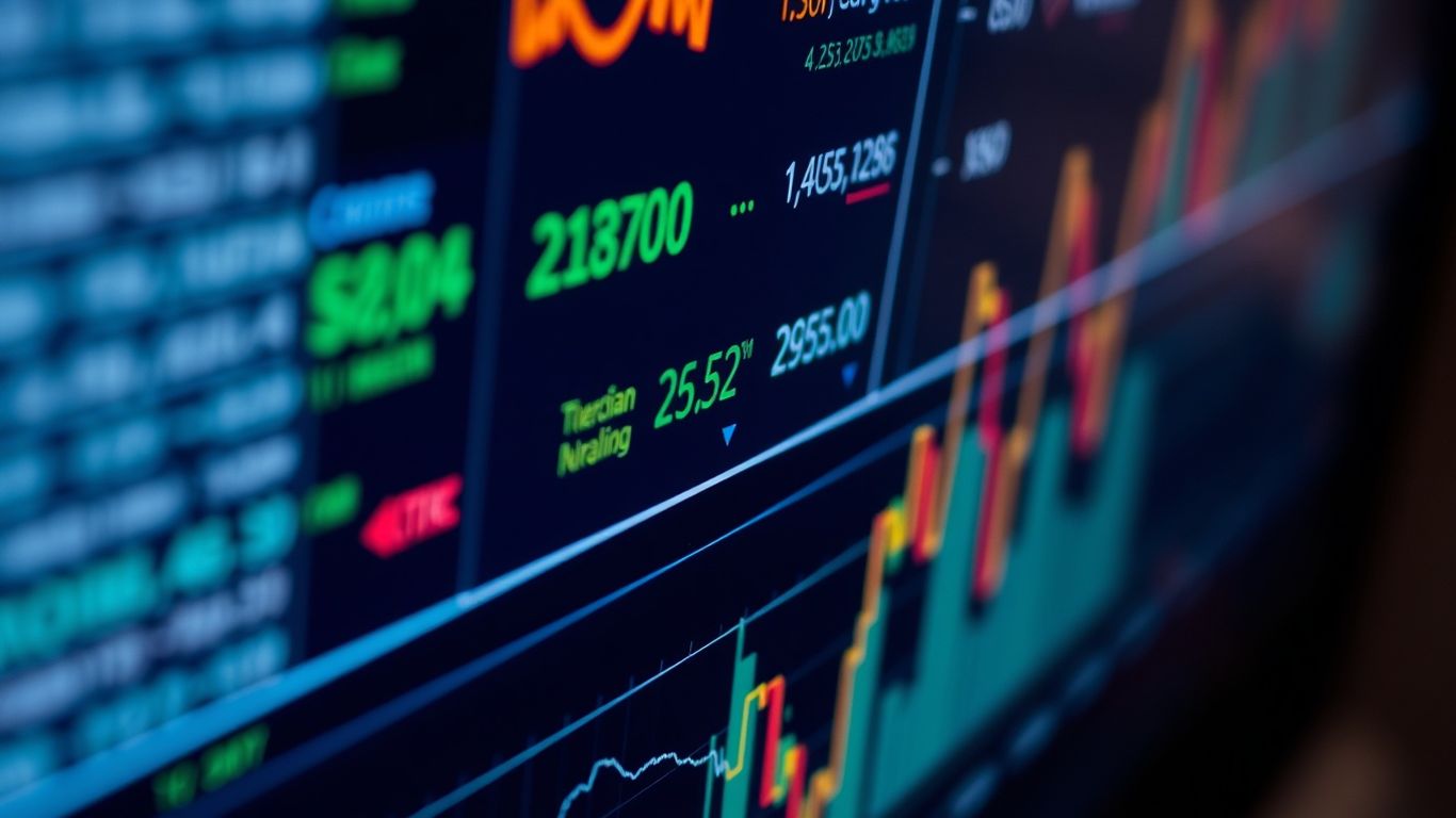 Digital interface with financial data points