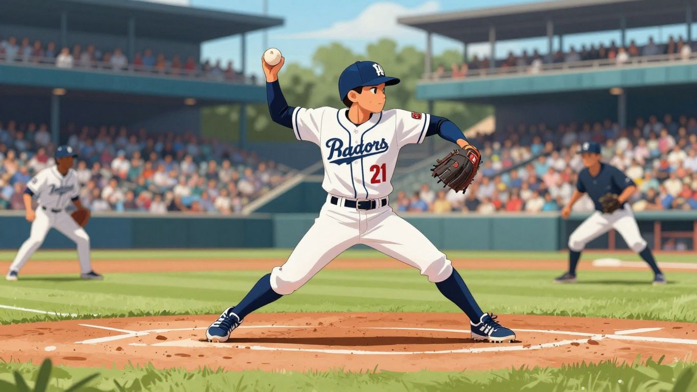 Exciting baseball game action on a sunny field.