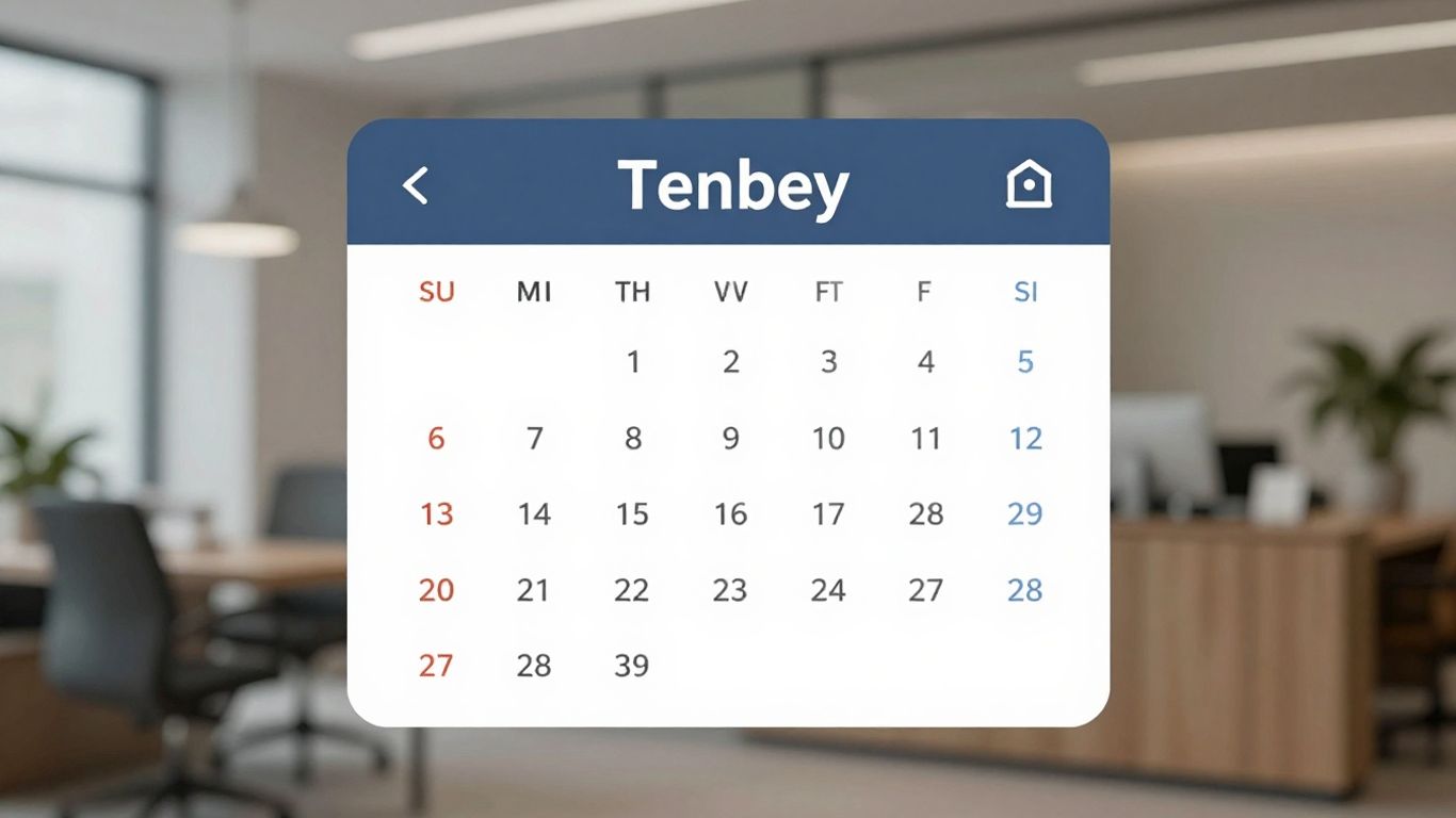 Healthcare appointment booking widget interface