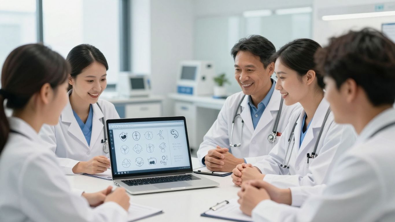 People learning about medical certifications online.