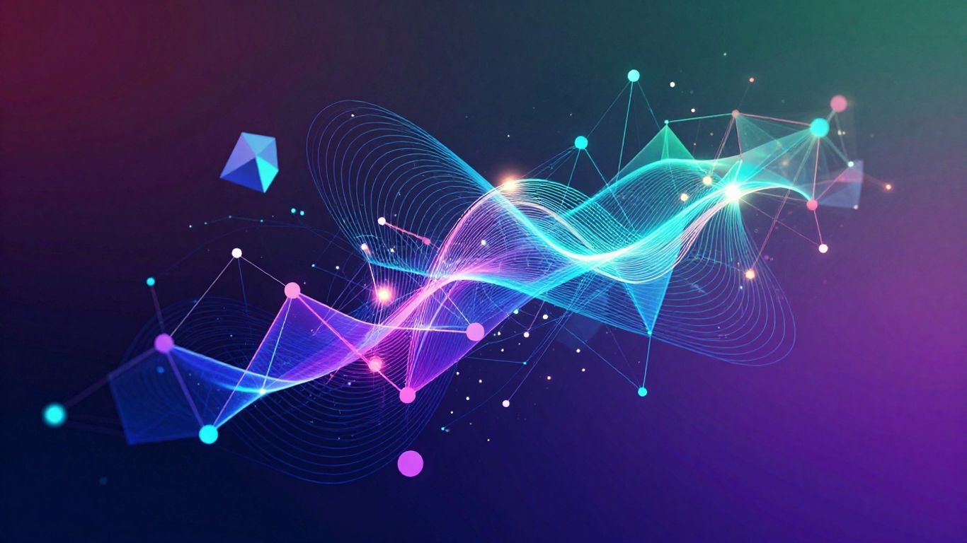 Futuristic web design and development abstract background.