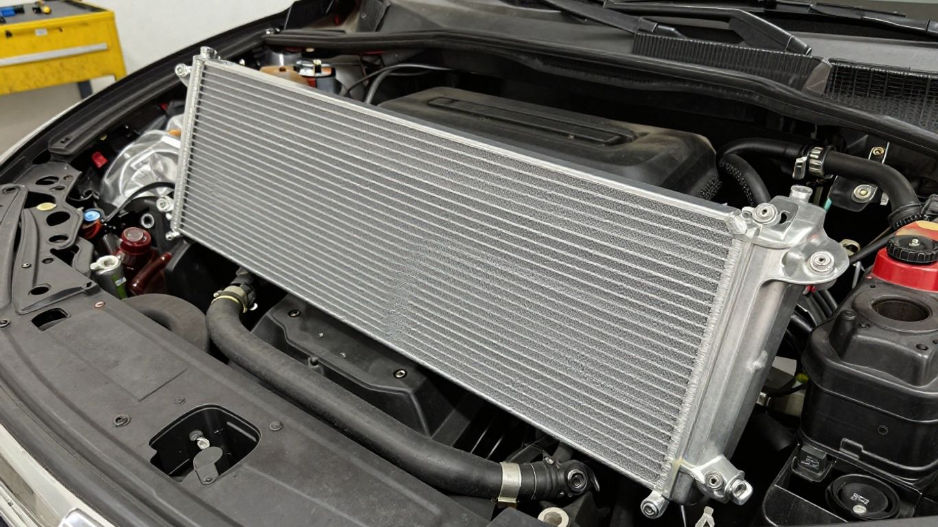 Haval radiator beside vehicle cooling components