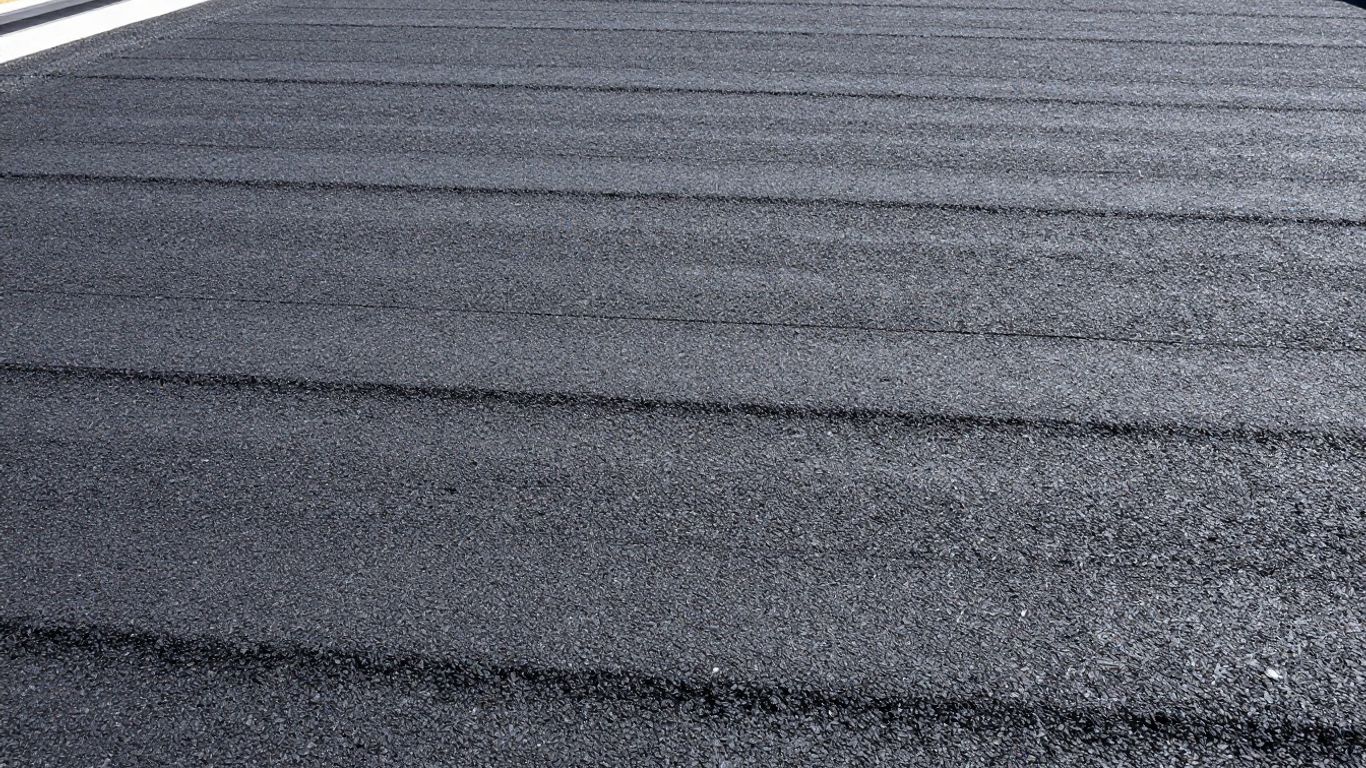 Modified bitumen roof texture and granular finish