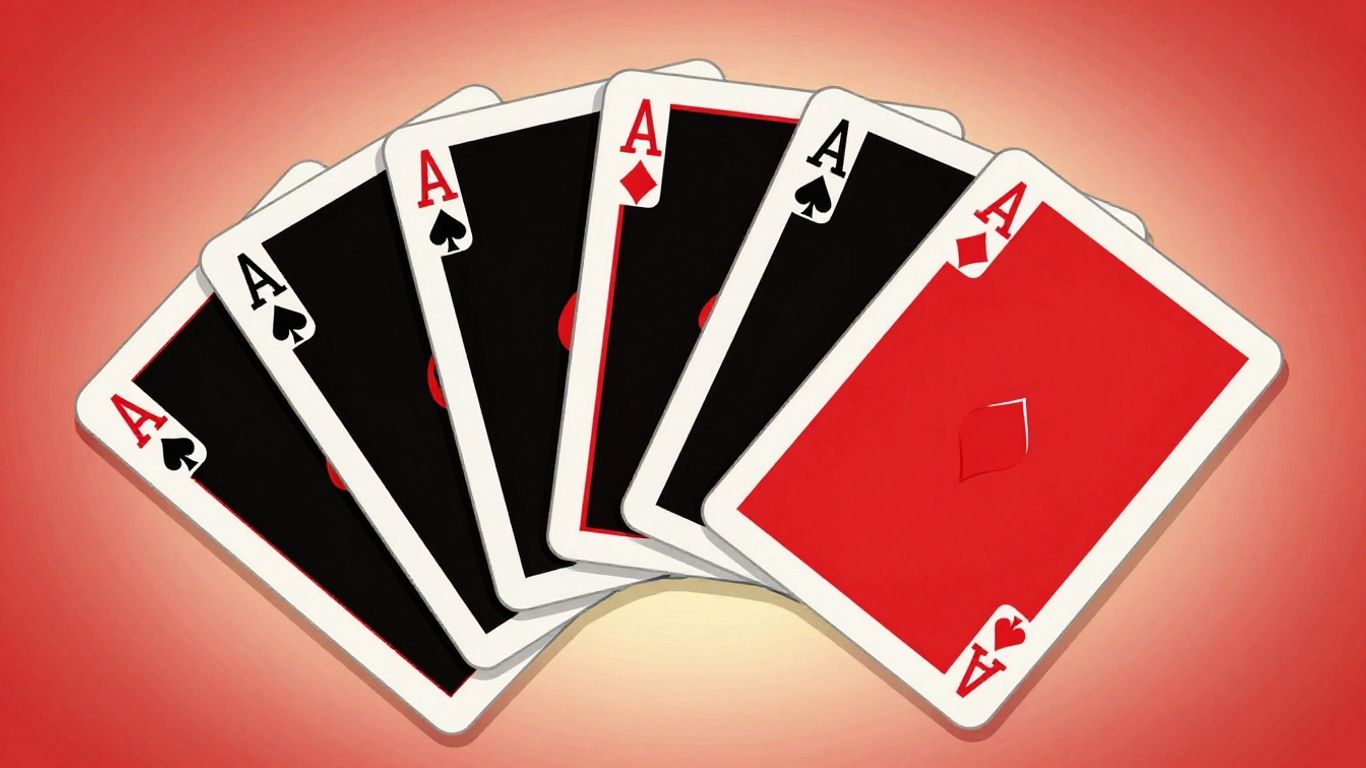 Classic Solitaire card game layout illustration.