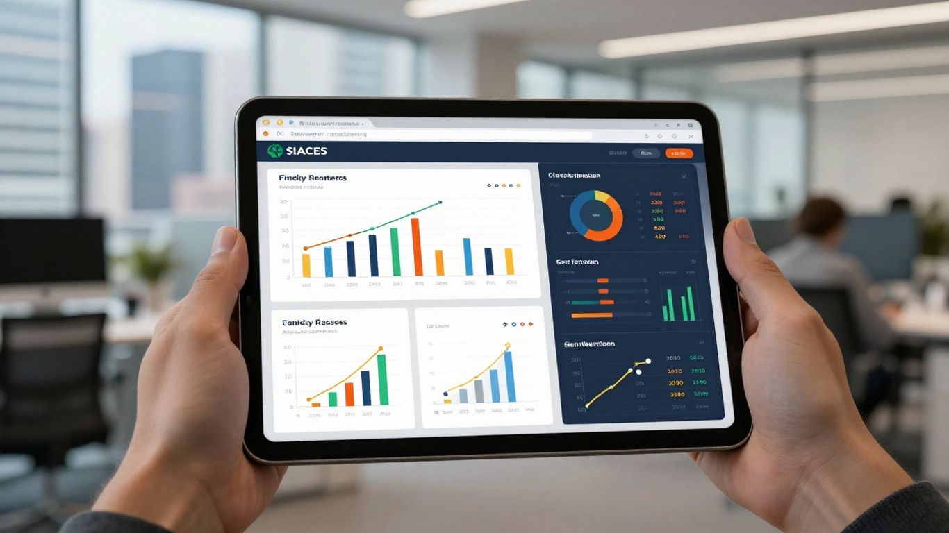 Dashboard displaying key marketing analytics and campaign metrics