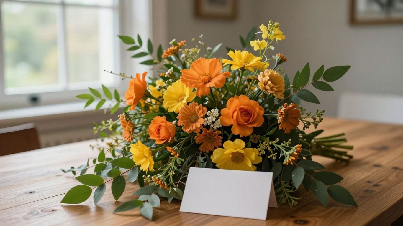A bright bouquet arranged for a thoughtful celebration