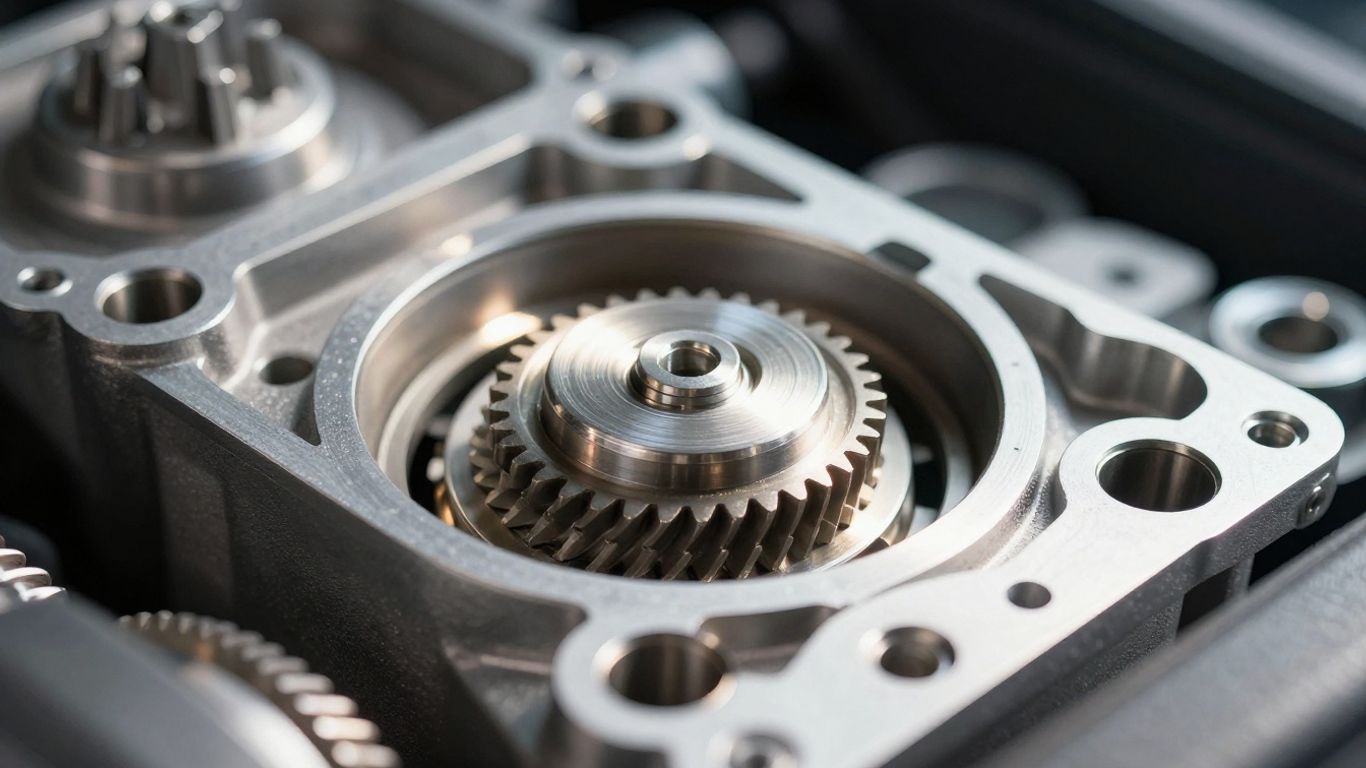 Skoda Octavia gearbox close-up