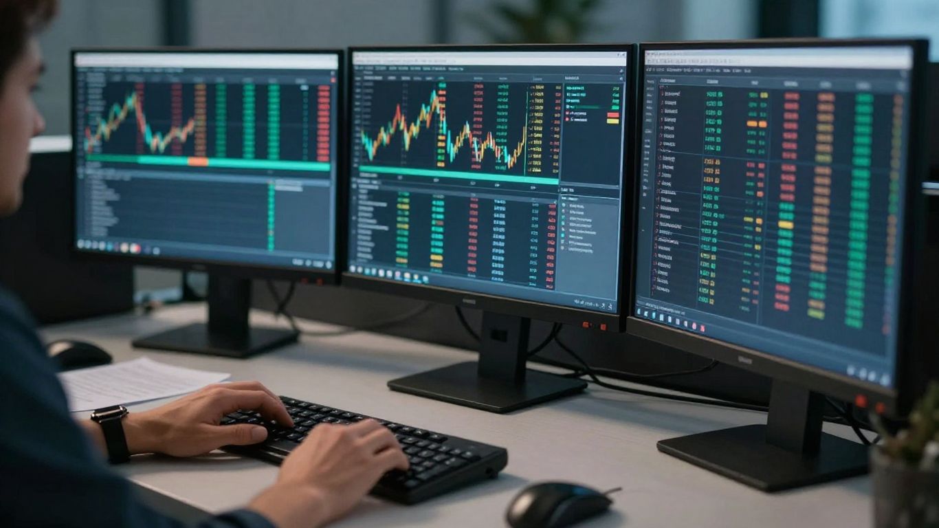Futures trader monitoring multiple supported markets
