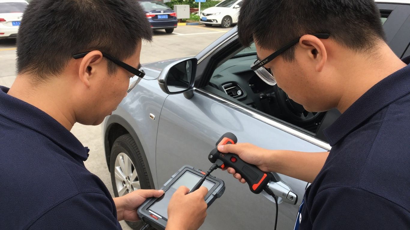 Professional locksmith repairing keys