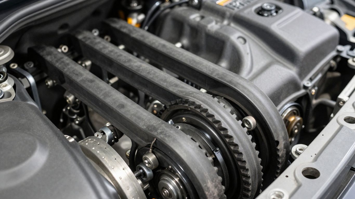 Audi engine timing belt service inspection