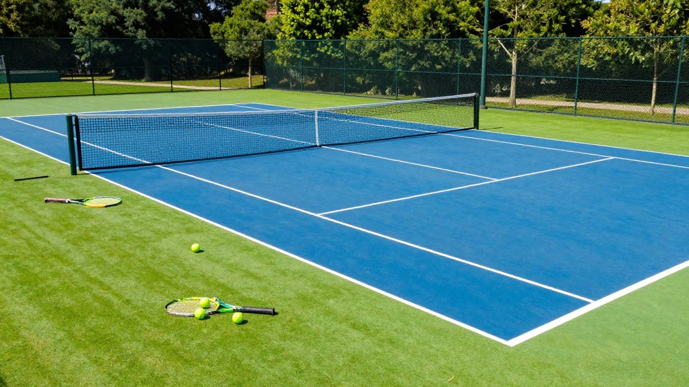 Tennis court at Greenlees Park Tennis Centre, Concord
