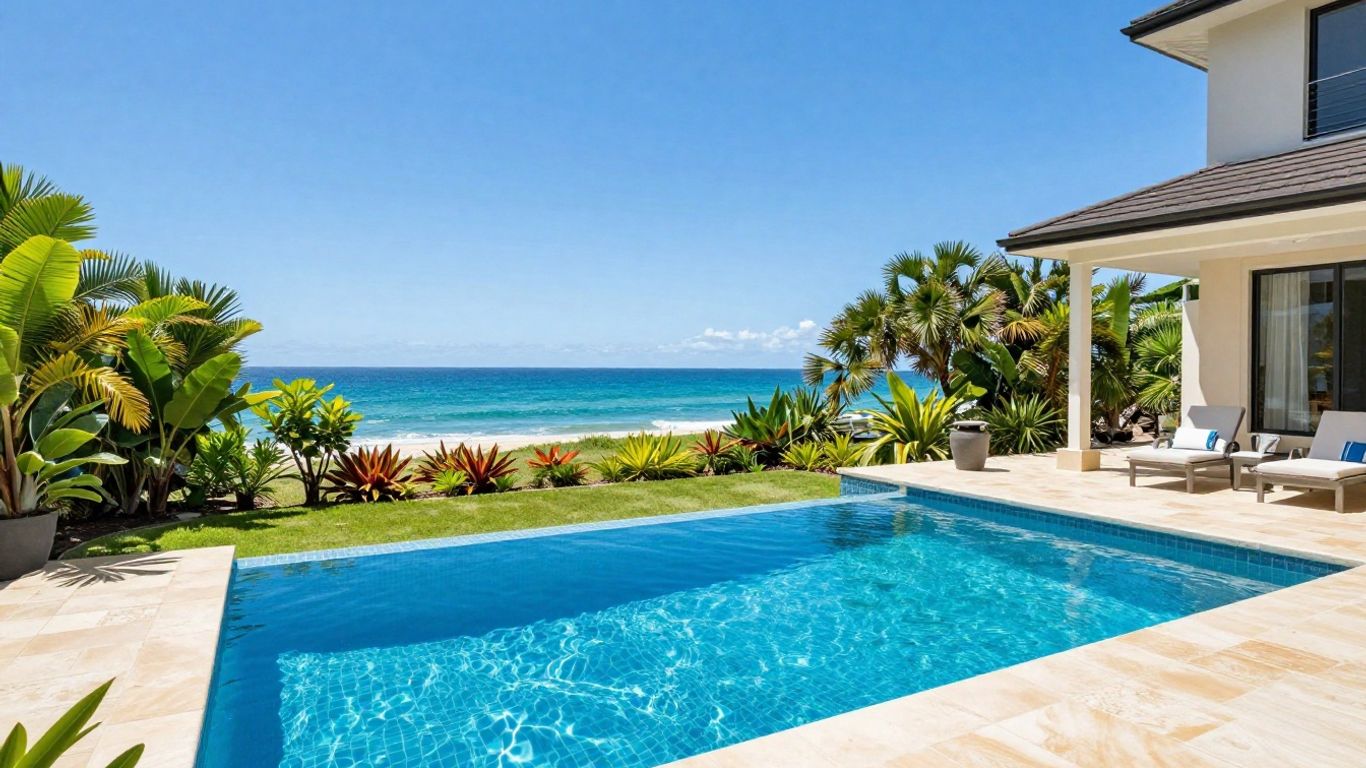Luxury Gold Coast private rental with pool and ocean view.