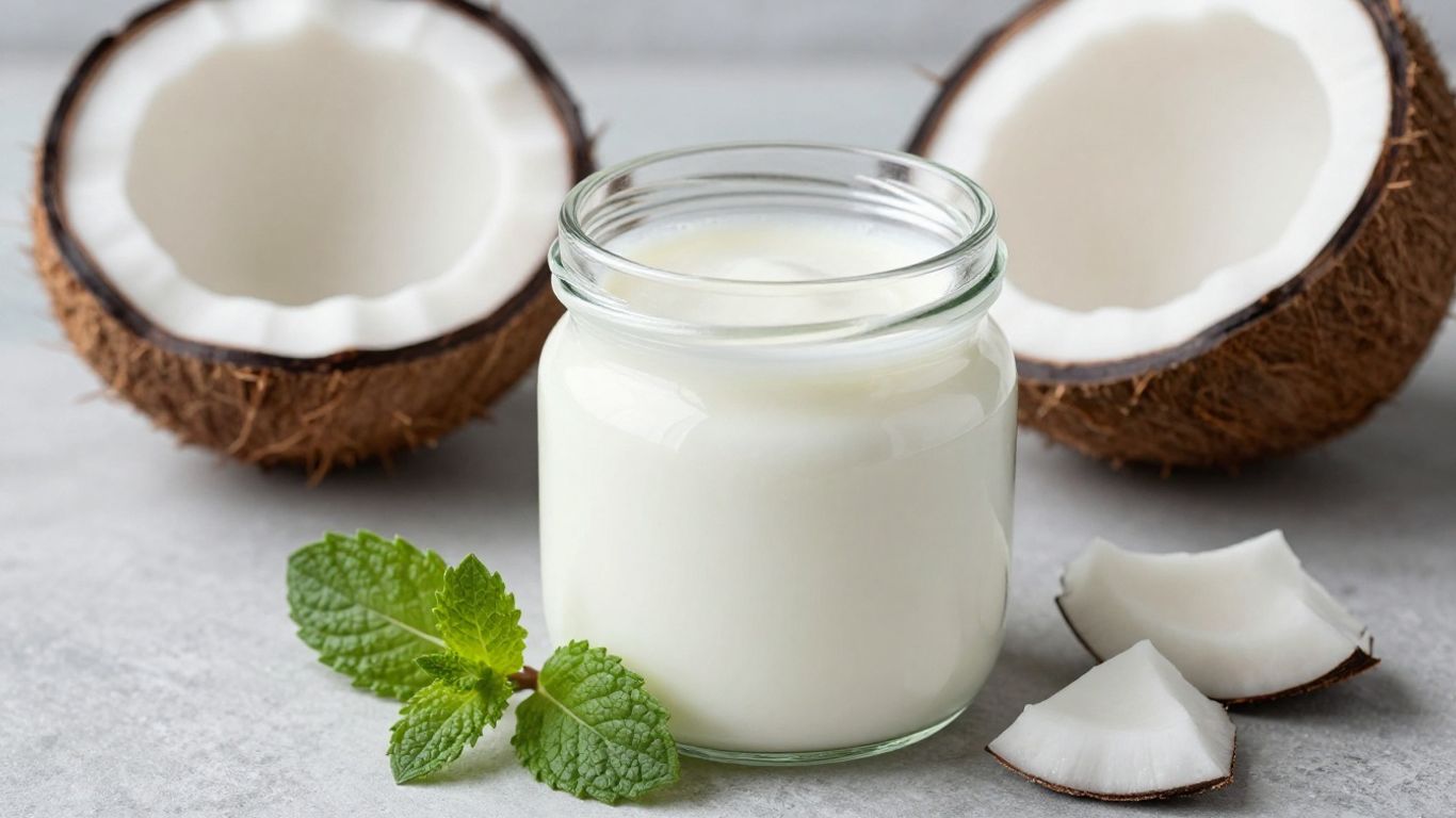 Sugar-free coconut milk yogurt with fresh toppings.