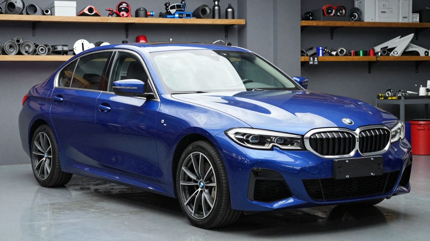 BMW car at a wrecking yard