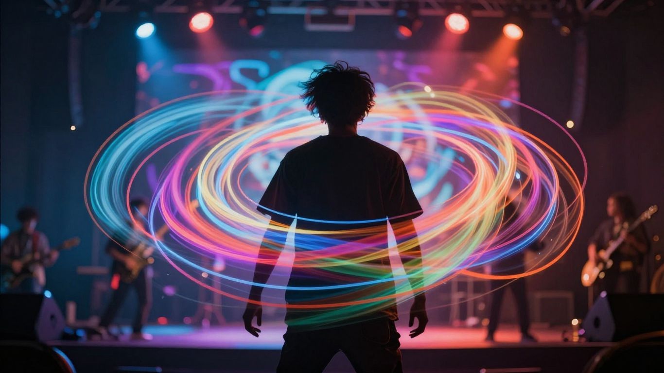 AI creating music and video art