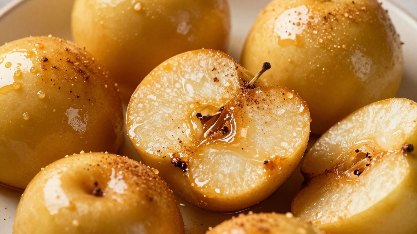 Caramelized air fryer apples with cinnamon
